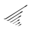 Product Image of Angled End Pry Bar Set, 6-Piece (8", 12", 17", 25", 36", 45")