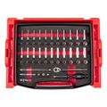 Product Image of 1/4" Drive 6-Point and 12-Point Socket and Ratchet Set with Open Top Drawer and Rack, 52-Piece (5/32-9/16")