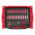 Product Image of 1/4" Drive 6-Point Socket and Ratchet Set with Open Top Drawer and Rack, 58-Piece (5/32-9/16", 4-15mm)