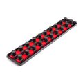 Product Image of 3/4" Drive 2-Rail Socket Organizer Set, Red (20-Tool)
