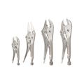 Product Image of Locking Pliers Set, 4-Piece (Straight Jaw, Curved Jaw, Long Nose)