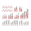 Product Image of Gripping, Cutting, Locking, and Mini Pliers Set (38-Piece)