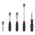 Product Image of 1/4" Drive Quick-Release Comfort Grip Ratchet and Spinner Handle Set (5-Piece)