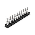 Product Image of 1/4 in Drive Hex Bit Socket Set with Rail, 10-Piece (5/64-5/16 in)