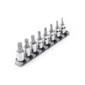 Product Image of 3/8" Triple Square Bit Socket Set with Rail, 8-Piece (M4-M12)