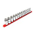 Product Image of 1/2" Drive Hex Bit Socket Set with Rail, 14-Piece (6-19mm)