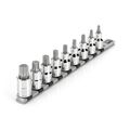 Product Image of 1/2" Drive Torx Bit Socket Set with Rail, 9-Piece (T30-T80)