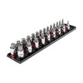 Product Image of 1/2" Drive Hex Bit Socket Set with Rails and Tray, 23-Piece (1/4-3/4", 6-19 mm)