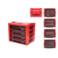 Product Image of 1/4", 3/8", 1/2" Drive Bit Socket Set in Modular Stacking Tool Box (213-Piece)