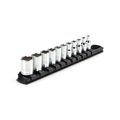 Product Image of 1/4" Drive 6-Point Socket Set with Rail, 11-Piece (5/32-9/16")