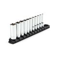 Product Image of 1/4" Drive Deep 6-Point Socket Set with Rail, 11-Piece (5/32-9/16")