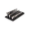 Product Image of 1/4" Drive Shallow, Semi-Deep, and Deep 6-Point Socket Set w/ Rails and Trays, 33-Piece (5/32"- 9/16")