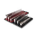 Product Image of 1/4" Drive Shallow, Semi-Deep, and Deep 6-Point Socket Set w/ Rails and Trays, 75-Piece (5/32"- 9/16", 4 - 15mm)