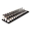 Product Image of 3/8" Drive Shallow, Semi-Deep, and Deep 6-Point Socket Set w/ Rails and Trays, 45-Piece (1/4"- 1")