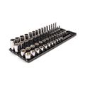 Product Image of 3/8" Drive Extra-Shallow, Shallow, Semi-Deep, and Deep 6-Point Socket Set w/ Rails and Trays, 56-Piece (1/4"- 1")