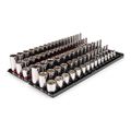 Product Image of 3/8" Drive Shallow, Semi-Deep, and Deep 6-Point Socket Set w/ Rails and Trays, 102-Piece (1/4"- 1", 6 - 24mm)
