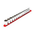 Product Image of 1/2" Drive 12-Point Socket Set with Rail, 15-Piece (10-24mm)