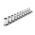 Product Image of 1/2" Drive External Star Socket Set with Rail, 10-Piece (E8-E24)