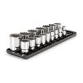 Product Image of 1/2" Drive 12-Point Socket Set with Rails, 16-Piece (3/8-1-5/16")