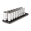Product Image of 1/2" Drive Deep 12-Point Socket Set with Rails, 16-Piece (3/8-1-5/16")