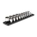 Product Image of 1/2" Drive 6-Point Socket Set with Rails, 19-Piece (3/8-1-1/2")