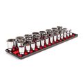 Product Image of 1/2" Drive 6-Point Socket Set with Rails, 29-Piece (10-38mm)