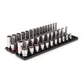 Product Image of 1/2" Drive 12-Point Socket Set with Rails, 52-Piece (3/8-1", 10-24mm)
