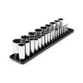 Product Image of 1/4", 3/8", 1/2" Drive Deep 6-Point Socket Set w/ Rails, 26-Piece (5/32"- 1-1/2")