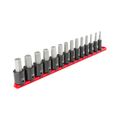 Product Image of 1/2" Drive Hex Impact Bit Socket Set with Rail, 14-Piece (6-19mm)