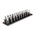 Product Image of 1/2" Drive Hex Impact Bit Socket Set with Rails, 24-Piece (1/4-3/4", 6-19mm)