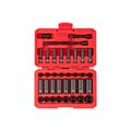 Product Image of 1/4" Drive 6-Point Impact Socket Set with Case, 35-Piece (4-17 mm)