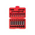 Product Image of 1/4" Drive 12-Point Impact Socket Set with Case, 35-Piece (4-17 mm)