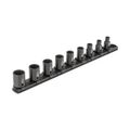 Product Image of 3/8" Drive 12-Point Impact Socket Set with Rail, 9-Piece (5/16-3/4")