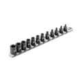 Product Image of 3/8" Drive External Star Impact Socket Set with Rail, 12-Piece (E4 - E20)