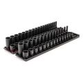 Product Image of 3/8" Drive 6-Point Impact Socket Set with Rails, 68-Piece (1/4-1", 6-24mm)