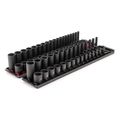 Product Image of 3/8" Drive 12-Point Impact Socket Set with Rails, 68-Piece (1/4-1", 6-24mm)