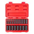 Product Image of 3/8" Drive Deep 6-Point Impact Socket Set with Case, 19-Piece (6-24mm)