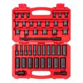 Product Image of 3/8" Drive 6-Point Impact Socket Set, 41-Piece (6-24mm)