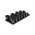 Product Image of 3/4" Drive 6-Point Impact Socket Set with Rails and Trays, 21 Pieces (3/4-2 in.)