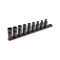 Product Image of 3/8" Drive 6-Point Universal Joint Impact Socket Set with Rail, 9-Piece (5/16-3/4")