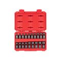 Product Image of 3/8" Drive 6-Point Universal Joint Impact Socket Set with Case, 19-Piece (6-24 mm)