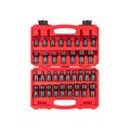 Product Image of 3/8" Drive 6-Point Universal Joint Impact Socket Set with Case, 34-Piece (1/4-1", 6-24 mm)