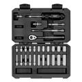 Product Image of 1/4" Drive 6-Point Socket and Ratchet Set, 28-Piece (5/32-9/16")