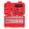 Product Image of 1/4" Drive 6-Point Socket and Ratchet Set, 34-Piece (4-15mm)
