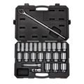 Product Image of 3/4" Drive Deep 6-Point Socket and Ratchet Set, 24-Piece (3/4-2")