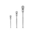 Product Image of 1/4, 3/8, 1/2" Drive Flex Head Ratchet Set, 3-Piece (6, 8, 10-1/2")