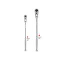 Product Image of 3/8, 1/2" Drive Flex Head Quick-Release Bent Handle Long Ratchet Set, 2-Piece (12, 14")