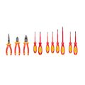 Product Image of Insulated Phillips, Slotted, Square Drivers and Pliers Set, 11-Piece (Combination, Long Nose, Diagonal Cutting)