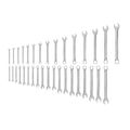 Product Image of Combination Wrench Set, 34-Piece (1/4 - 1", 6 - 24mm)