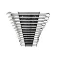 Product Image of Combination Wrench Set with Rack, 15-Piece (1/4 - 1")